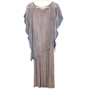 Smoky Blue summer dress (S)